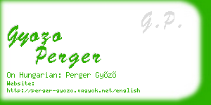 gyozo perger business card