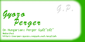 gyozo perger business card